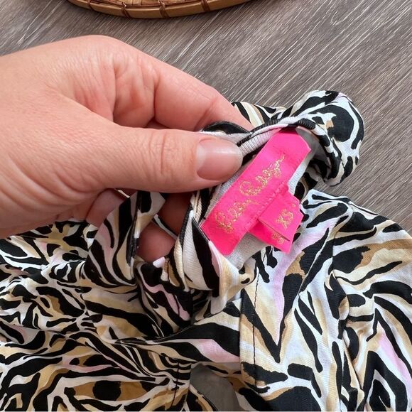 Lilly pulitzer Ophelia Dress Onyx Can You Zee Me Engineered Dress womens XS - Picture 8 of 9